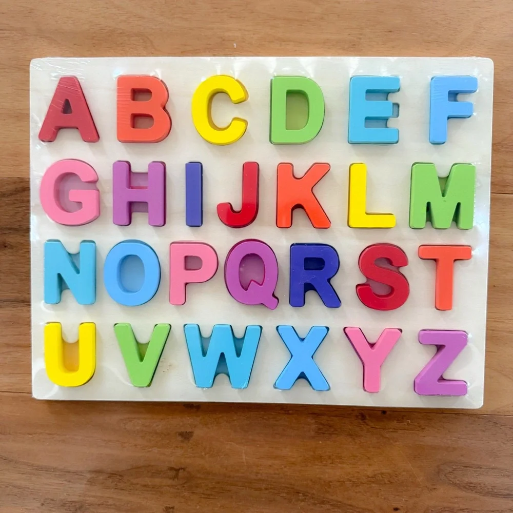 Two Brand New Toddler Toys, Disney Matching Game & Alphabet Wooden Puzzle, NWT